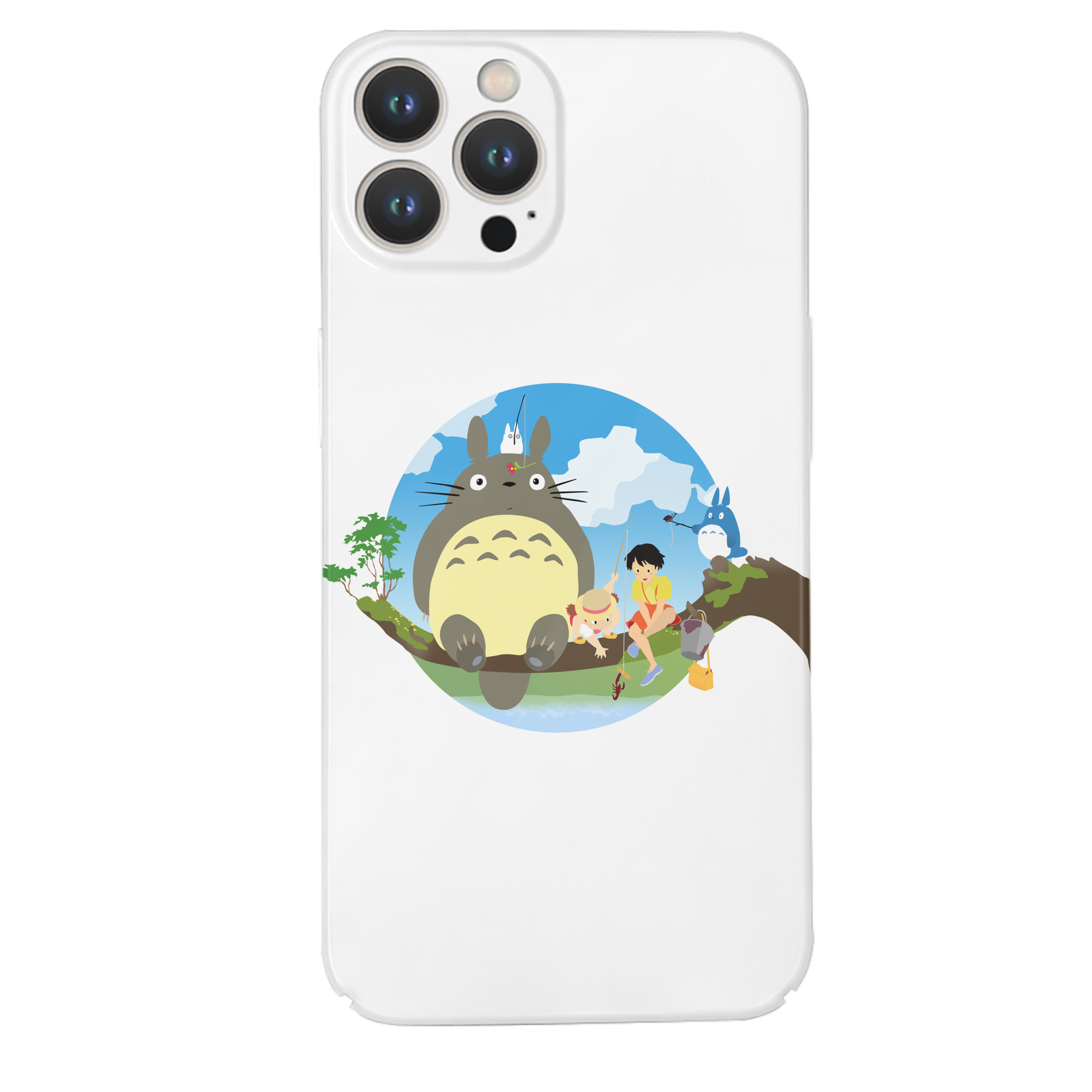 （画像用） となりのトトロ 草壁メイ 草壁サツキ My Neighbor Totoro Satsuki Kusakabe Mei Kusakabe 【iPhone 14シリーズ対応】ハードケース